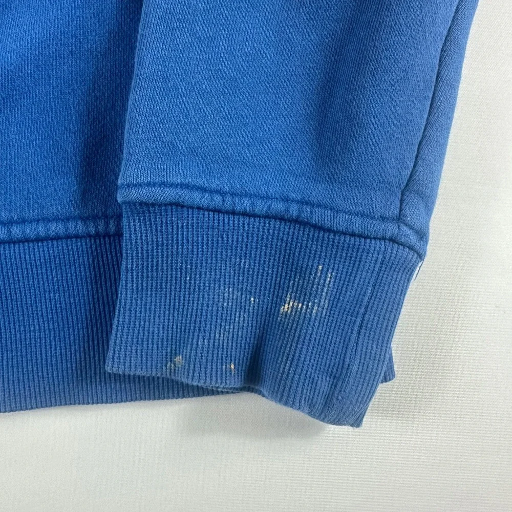 Vintage Hawk's‎ Blue Zip Up Hoodie Hooded Sweatshirt Men's Size S Y2k